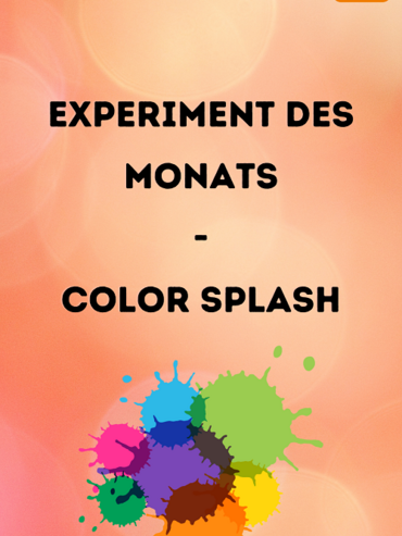 Startbild Experiment des Monats: Colour Splash